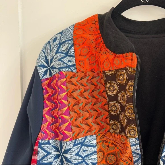 Unique Handmade South African Patchwork Quilt Jacket - Picture 3 of 6